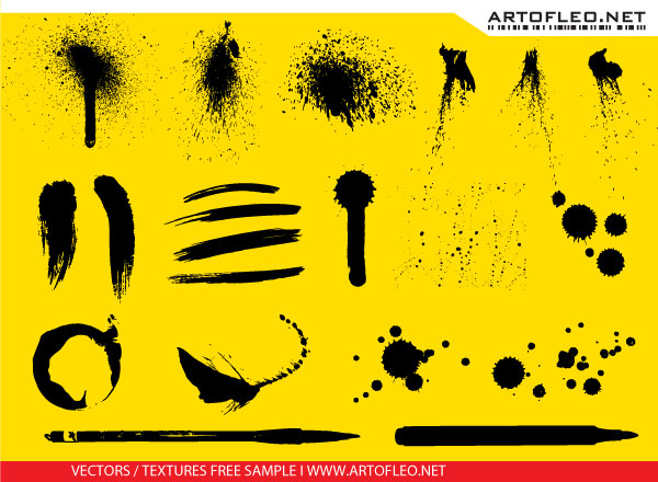 Stroke, Ink And Spray Vector Stroke, Ink And Spray Vector
