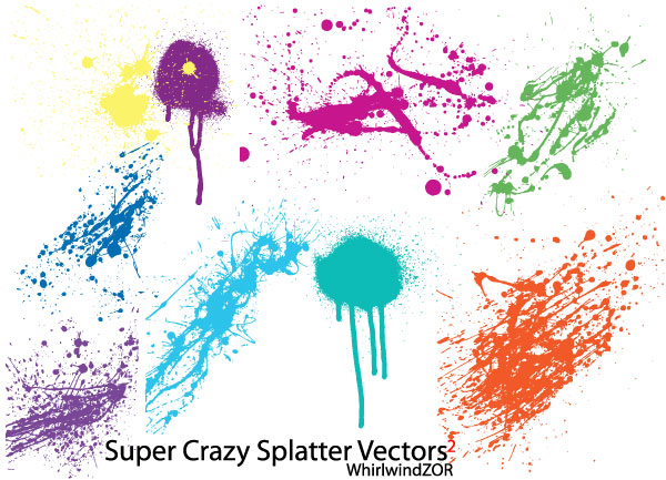 Super Crazy Splatter Vector Super Crazy Splatter Vector