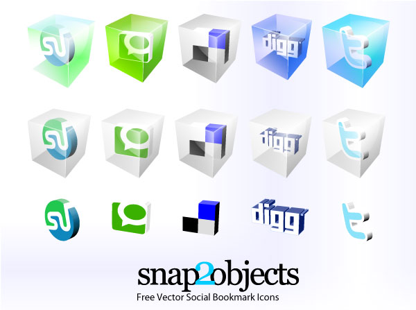 Free Vector Social Bookmark Icons Free Vector Social Bookmark Icons