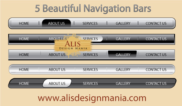 Beautiful Web Navigation Bars Beautiful Web Navigation Bars