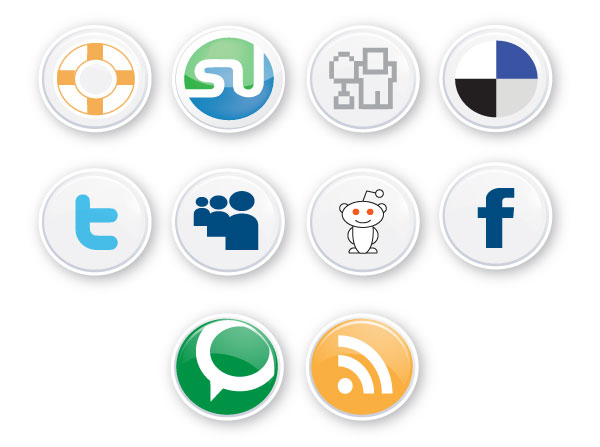 Social Button For Web Designer Social Button For Web Designer