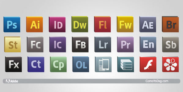 Adobe Cs Logo Icons Vector Adobe Cs Logo Icons Vector