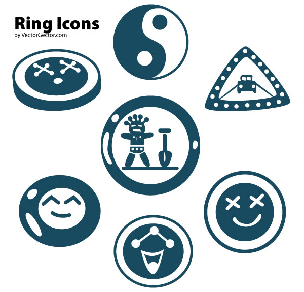 Free Vector Ring Icons Free Vector Ring Icons