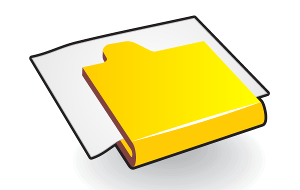 Folder Icon with Paper Free Vector Folder Icon with Paper Free Vector