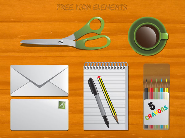 Free Office Icons Vector Collection