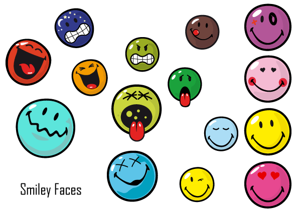 Smiley Face Free Vector Pack Smiley Face Free Vector Pack