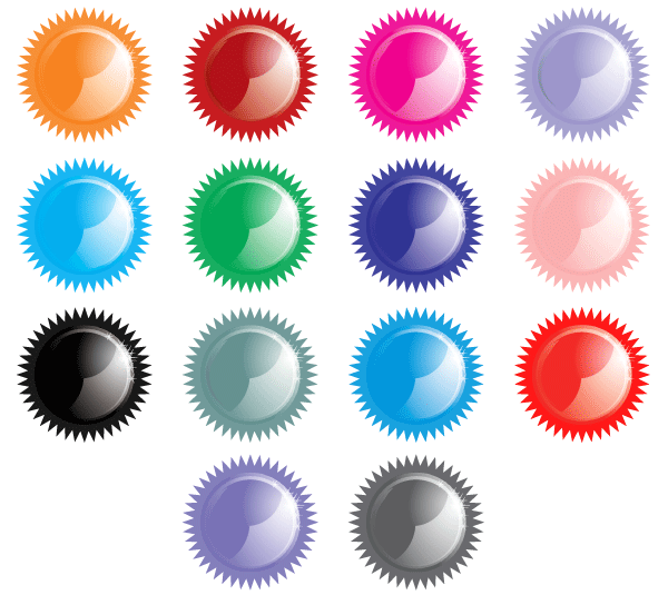 Free Shiny Star Button Icons Vector Free Shiny Star Button Icons Vector