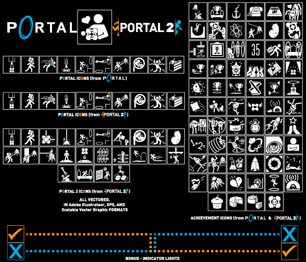 Vectored Portal Icons Vectored Portal Icons