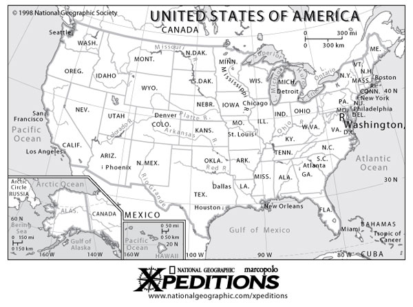 usa vector map