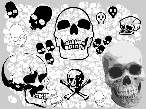 Free Vector Skull Pack Free Vector Skull Pack