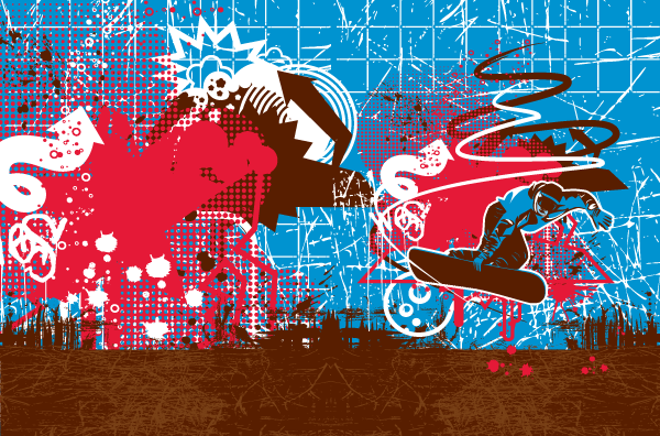 Graffiti Snowboarder Vector Graphics Graffiti Snowboarder Vector Graphics