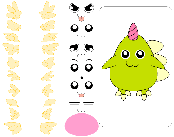 Vector Cute Monster