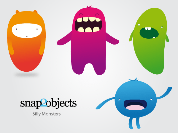 Vector Silly Monsters Vector Silly Monsters