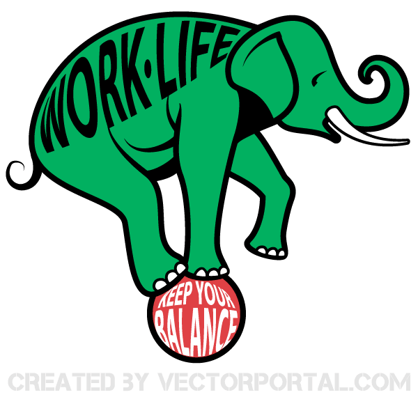 Vector Work and Life Balance