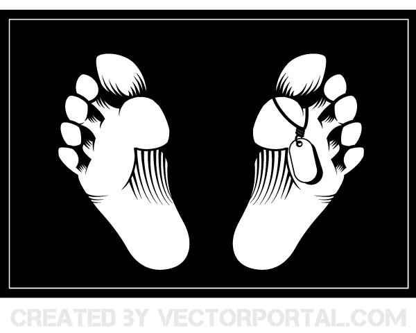 Dead Man Feet Vector Dead Man Feet Vector