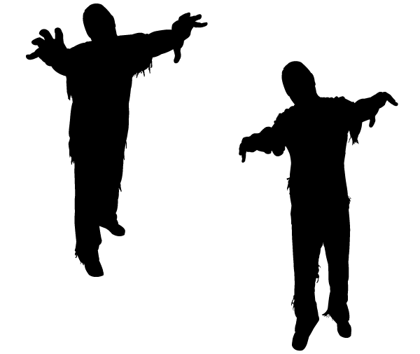 Zombie Silhouettes Vector