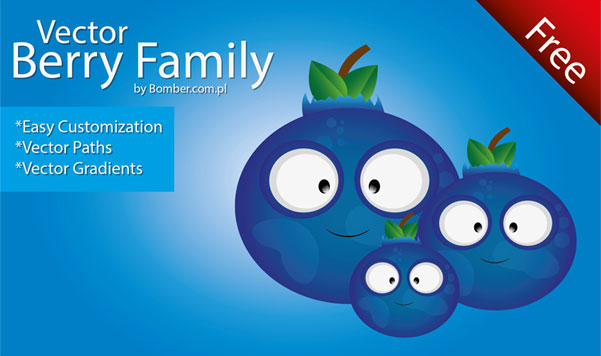 Berry Family Vector Berry Family Vector