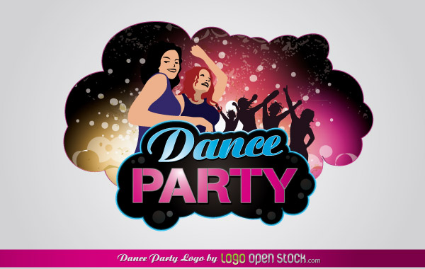 Free Dance Party Vector Logo Free Dance Party Vector Logo