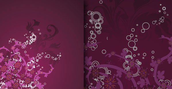 Grungy Floral Background Grungy Floral Background