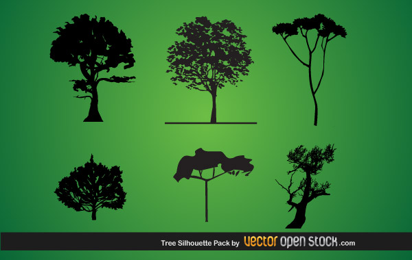 Tree Silhouette Pack Tree Silhouette Pack