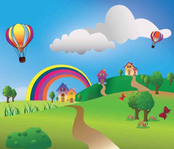 clip art village scene - photo #22