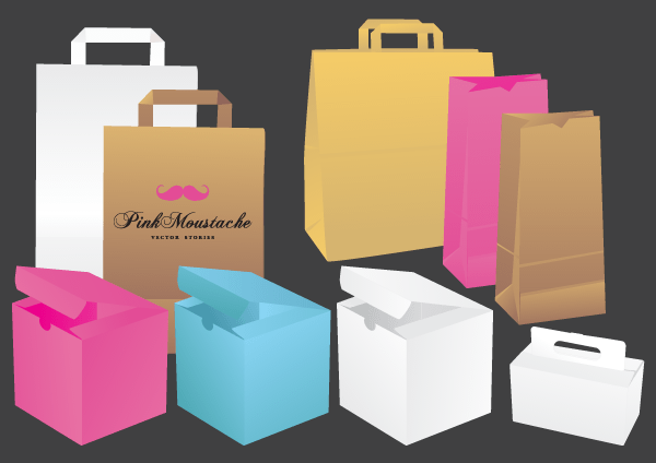 Bags & Boxes Vector Image Free Bags & Boxes Vector Image Free