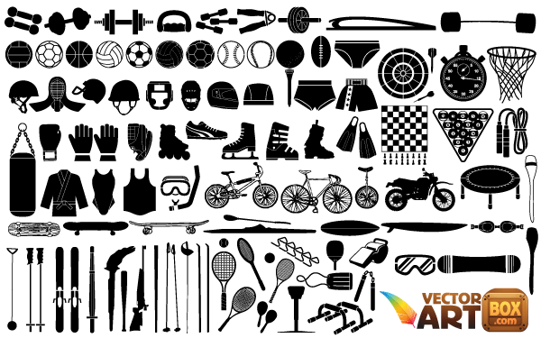 Free Sports Equipment Vector Art