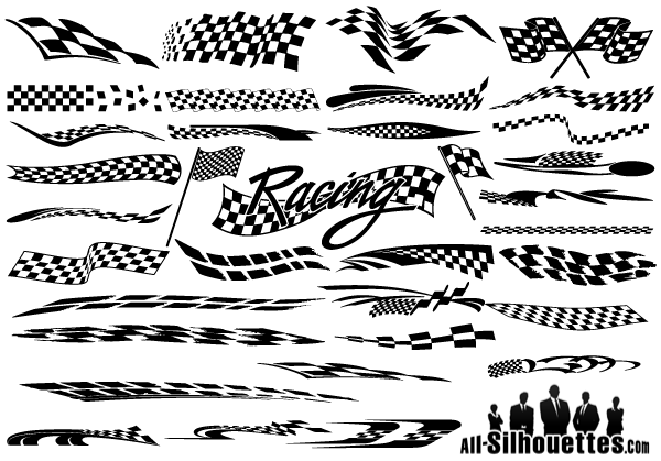 Free Racing Flags Vector