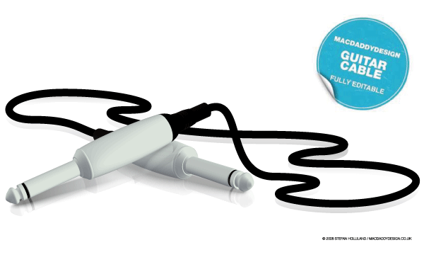 Download 3D Guitar Cable Vector Illustration | Download Free Vector ...