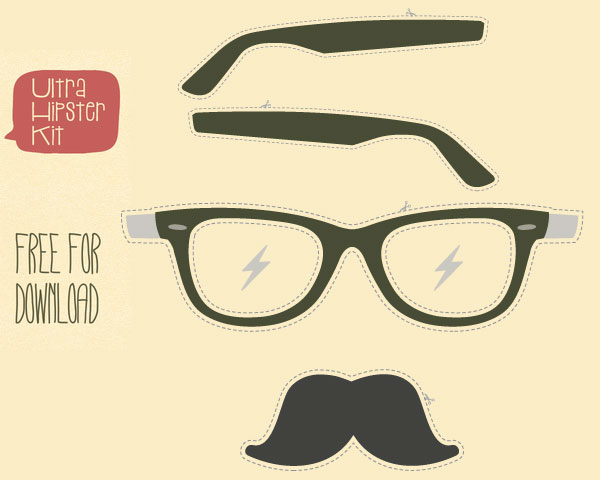 Free Vector Hipster Kit Free Vector Hipster Kit