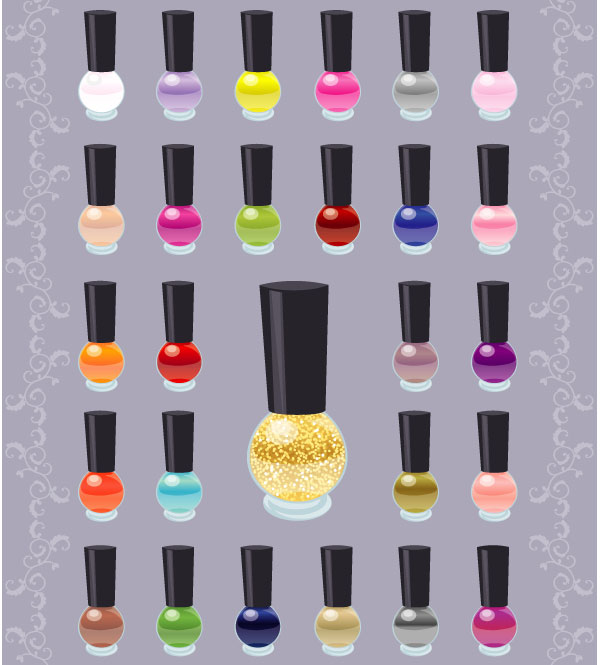 nail polish clipart vector free - photo #11