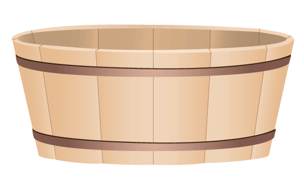 Vector Wooden Bucket Vector Wooden Bucket