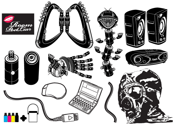 Black White Vector Pack