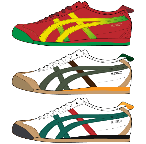Asics Shoes Vector Asics Shoes Vector
