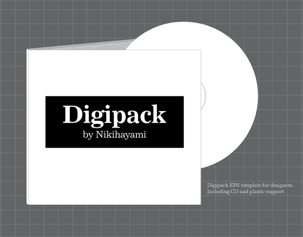 Vector Digipak Template