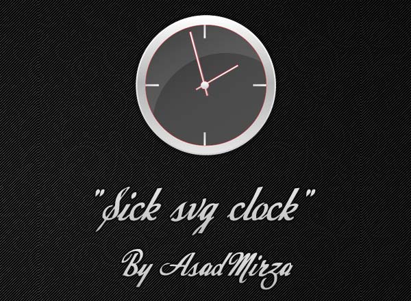 Vector Sick Svg Analog Clock