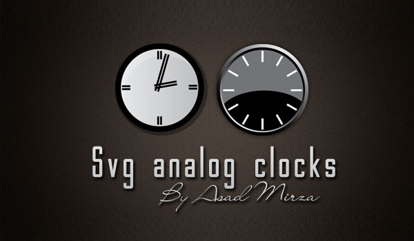 Vector Svg Analog Clocks Vector Svg Analog Clocks