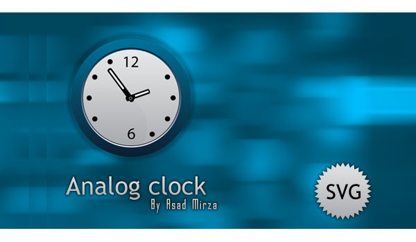Svg Analog Clock Vector Image Svg Analog Clock Vector Image
