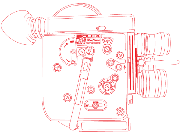 Vector Bolex H16 Reflex Camera Outline