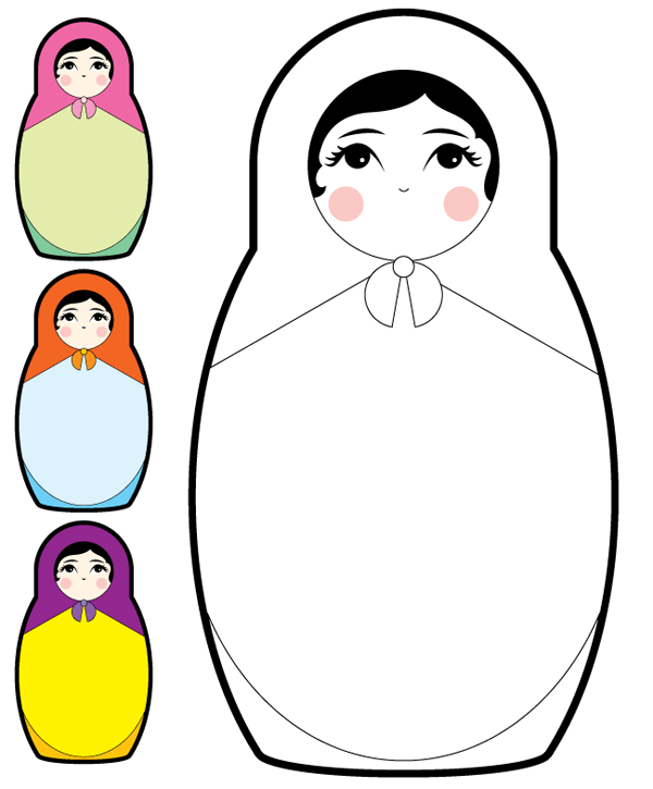 Vector Baboesjka – Matryoshka Doll