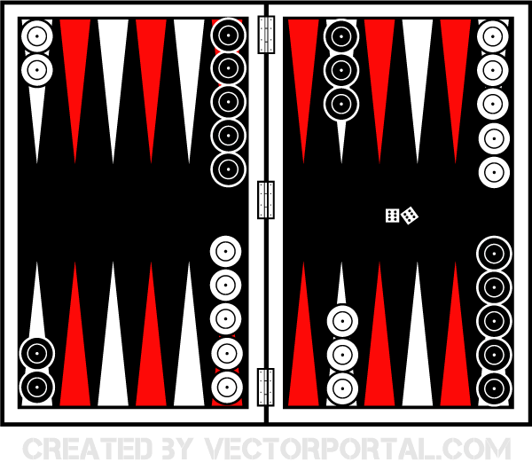 Backgammon Board Vector