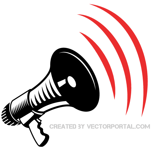 Megaphone Clip Art Image