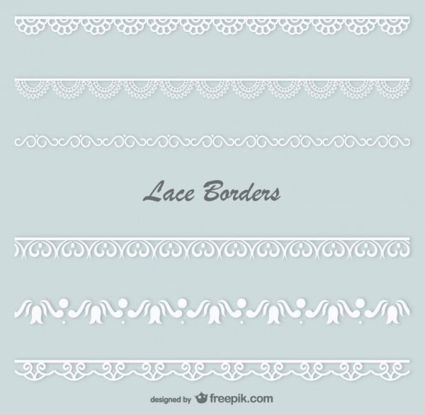 vector lace border download free vector art free vectors