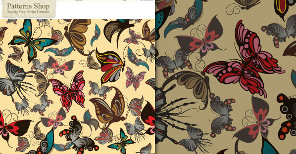 Butterflies Seamless Pattern