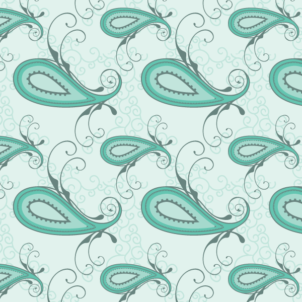 Free Paisley Seamless Pattern Vector