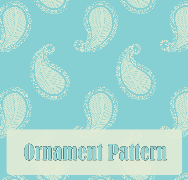 Vector Paisley Ornament Pattern Design Vector Paisley Ornament Pattern Design