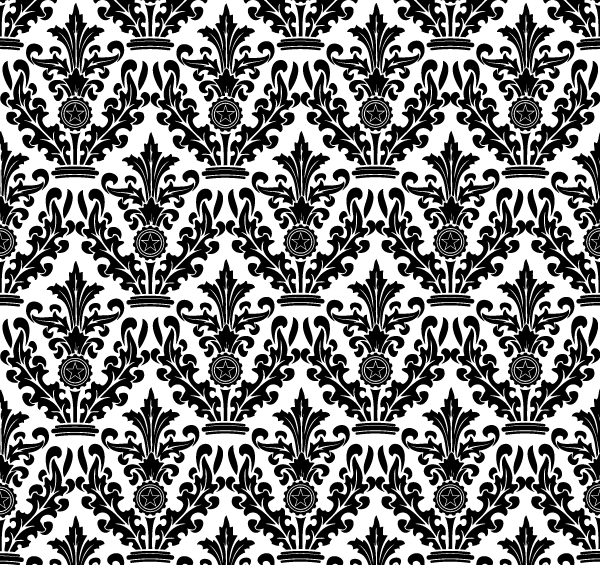 Damask Floral Pattern Vector