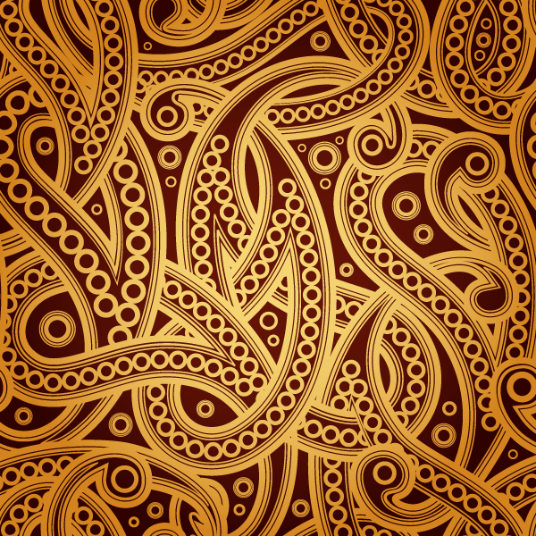 Vector Vintage Paisley Pattern Background Design