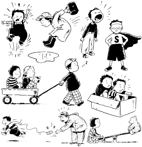 Free Vector Crazy Kids Free Vector Crazy Kids