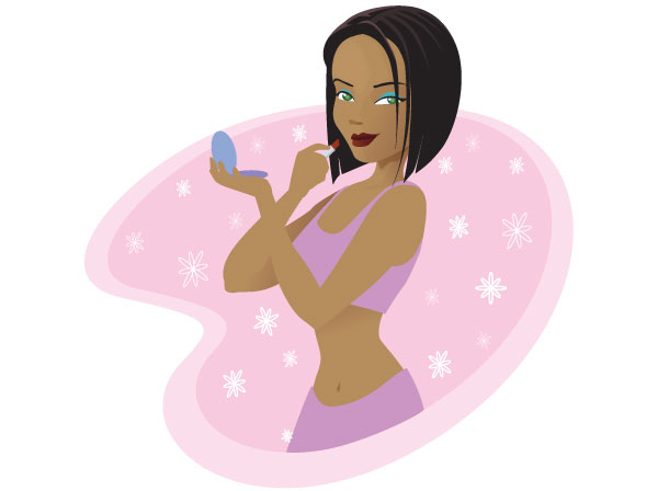 Makeup Girl Vector Makeup Girl Vector